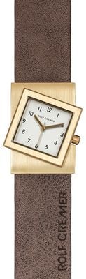 Rolf Cremer Turn S Brown Leather Strap White Dial 507753
