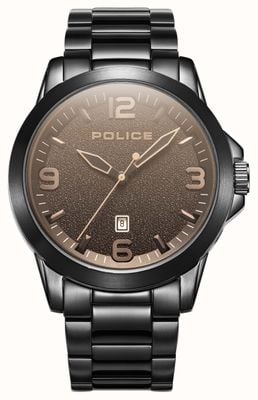 Police CLIFF Quartz Date (47mm) Black Dial / Black Stainless Steel Bracelet PEWJH2194504