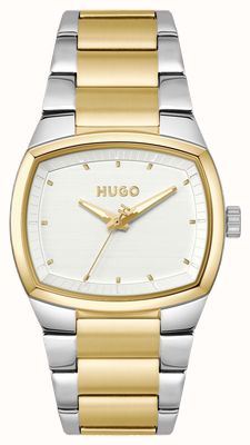 HUGO #TELLY Three-Hand Quartz (40mm) Silver Dial / Two-Tone Stainless Steel Bracelet 1530461
