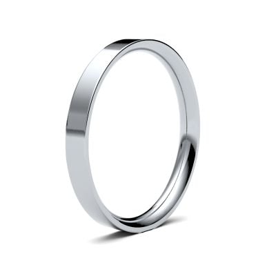 James Moore Wedding Ring  | 2.5mm | Medium | Size Flat Court | AG_2.5LME-9W AG_2.5LME-9W