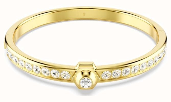 Swarovski Numina Bangle, Round Cut, White, Gold Plated 5688492