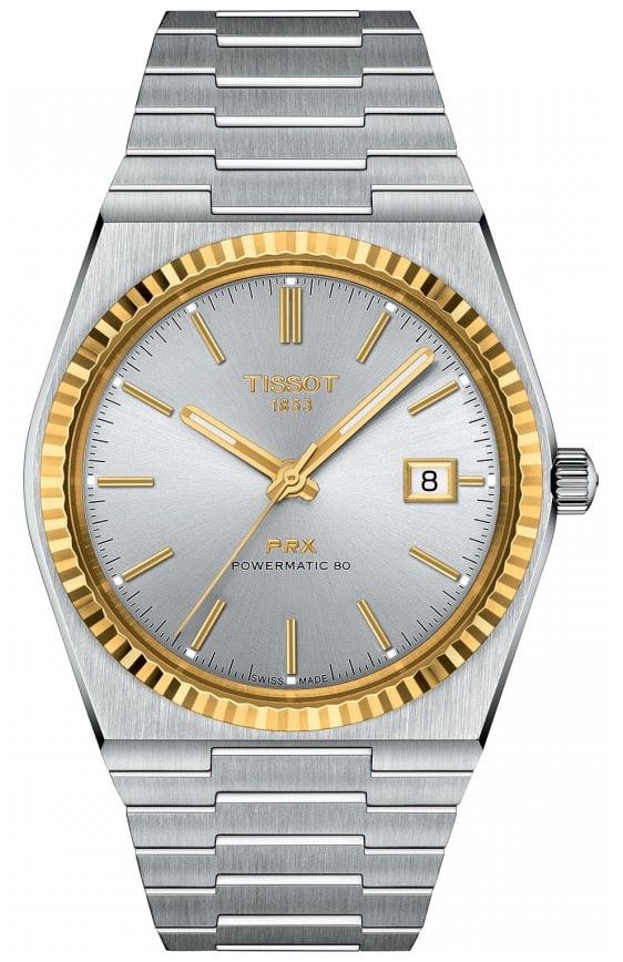 Tissot T9314074103101 PRX Powermatic 80 – 18K Yellow Gold Watch