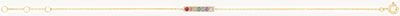 Treasure House 9ct Yellow Gold Rainbow Bar Bracelet BR657
