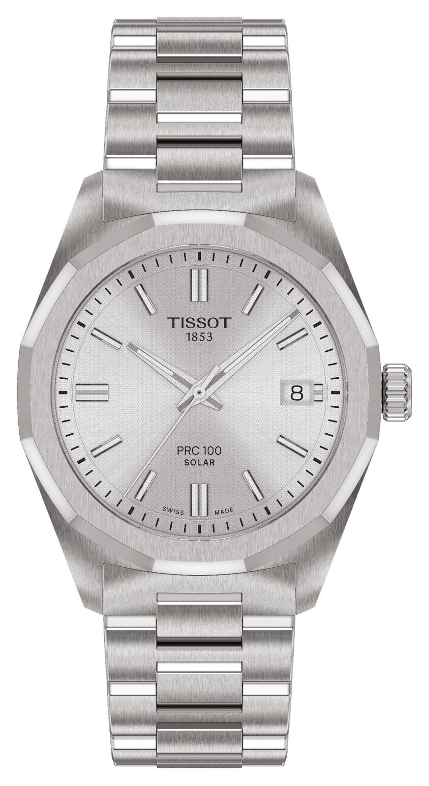 Tissot T1518221103100 PRC 100 Solar (34mm) Silver Dial / Watch