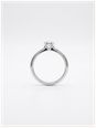 James Moore & Co Round Brilliant Natural Diamond 18ct White Gold Solitaire Rubover Setting Ring J49572 - alternate view 3