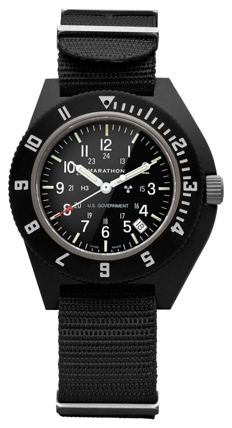 Marathon WW194013BK-0001 NAV-D Black Navigator Date Quartz Watch