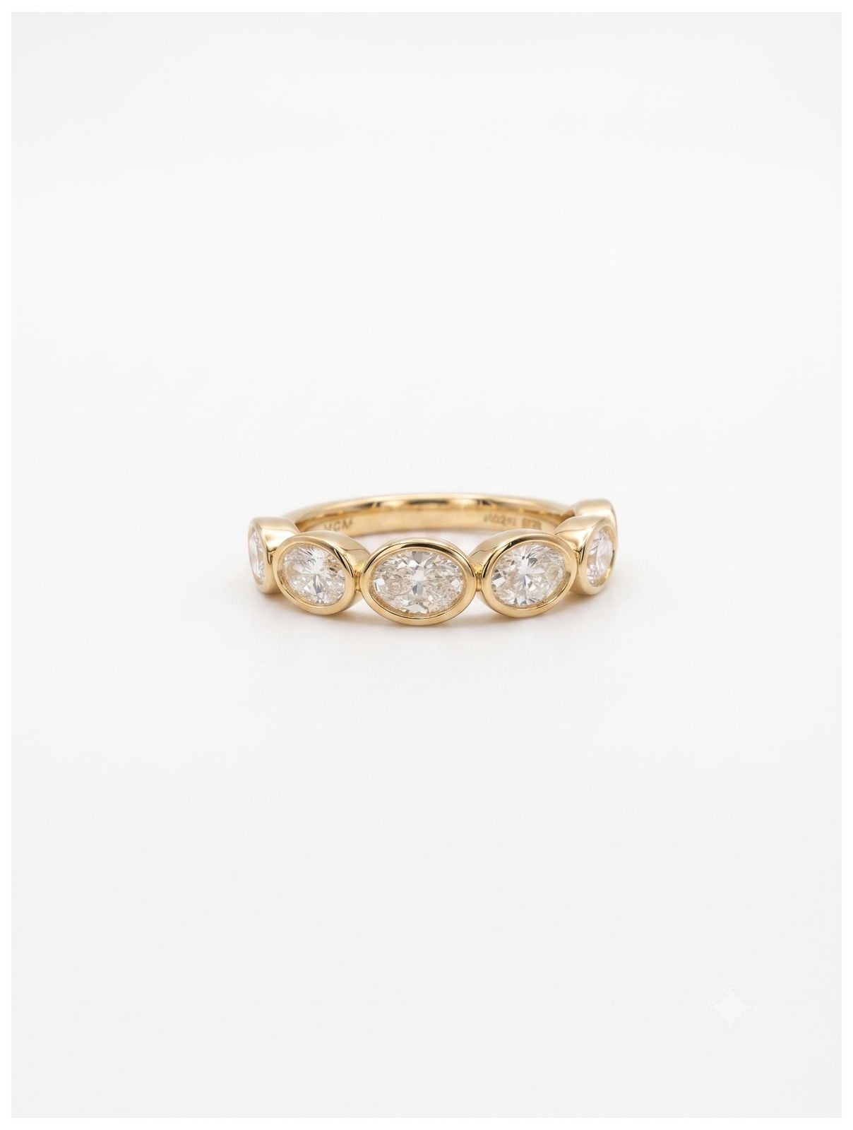 GEMEX J2253 9ct Yellow Gold Lab Grown Oval Diamond Ring 1. Jewellery