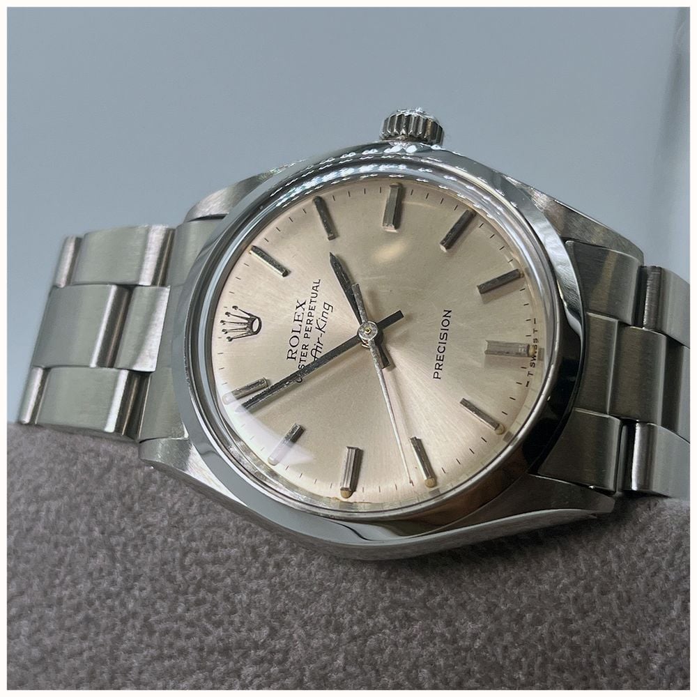 Pre-owned Rolex Oyster Perpetual Air King (33mm) Champagne Dial / Stainless Steel Bracelet Watch JMP-356144 - alternate view 2
