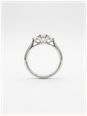 0.52ct Round Brilliant Natural Diamond Platinum Trilogy Ring J38724 - alternate view 3