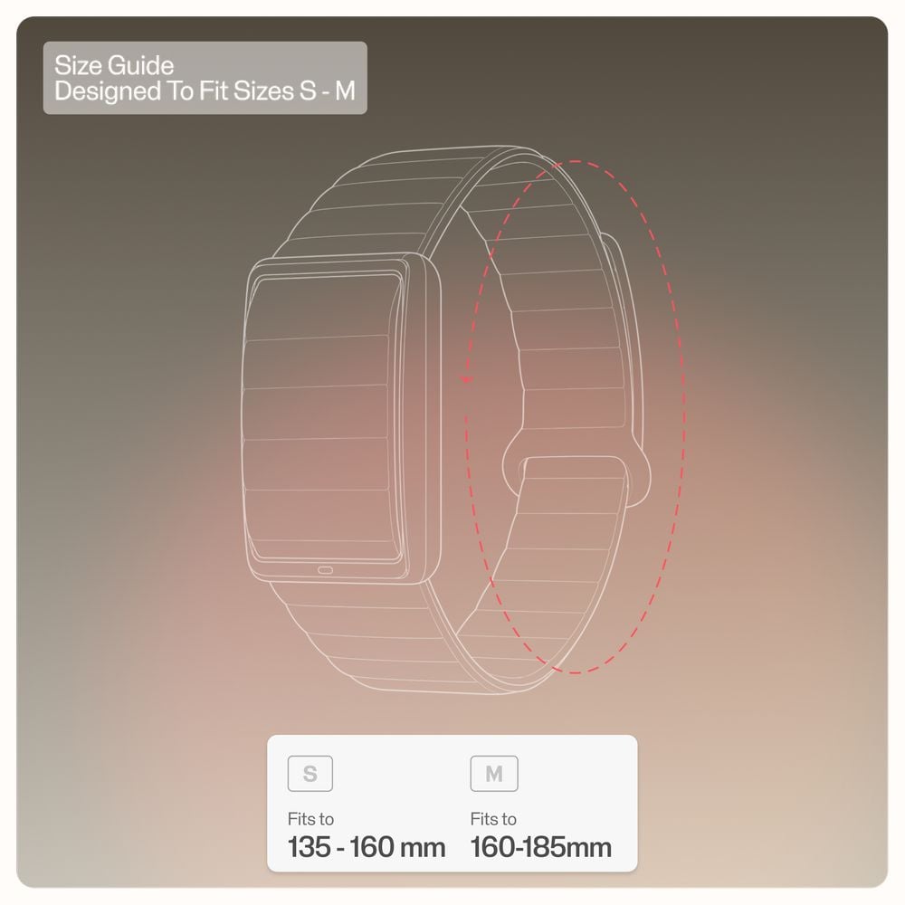 Polar Loop Beige Magnetic Silicone - Screen-Free Wearable Health Band & Fitness Tracker Watch 920121268 - alternate view 4