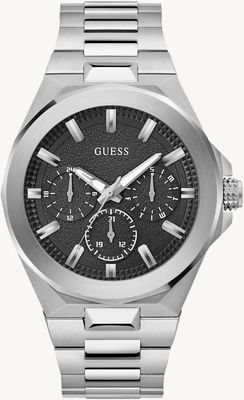 Guess Men's DASHBOARD (46mm) Black Dial / Stainless Steel Bracelet GW0798G1