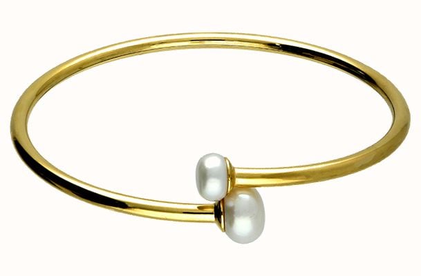 Gold Plated And Freshwater Pearls Bangle H6349/Y
