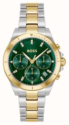 BOSS ALLEY SPORT LUX (36mm) Green Dial / Two-Tone Stainless Steel Bracelet 1502827