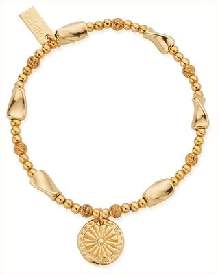ChloBo TREASURES OF BALI Sunshine Spirit Bracelet - 18ct Gold Plated GBLTB3509