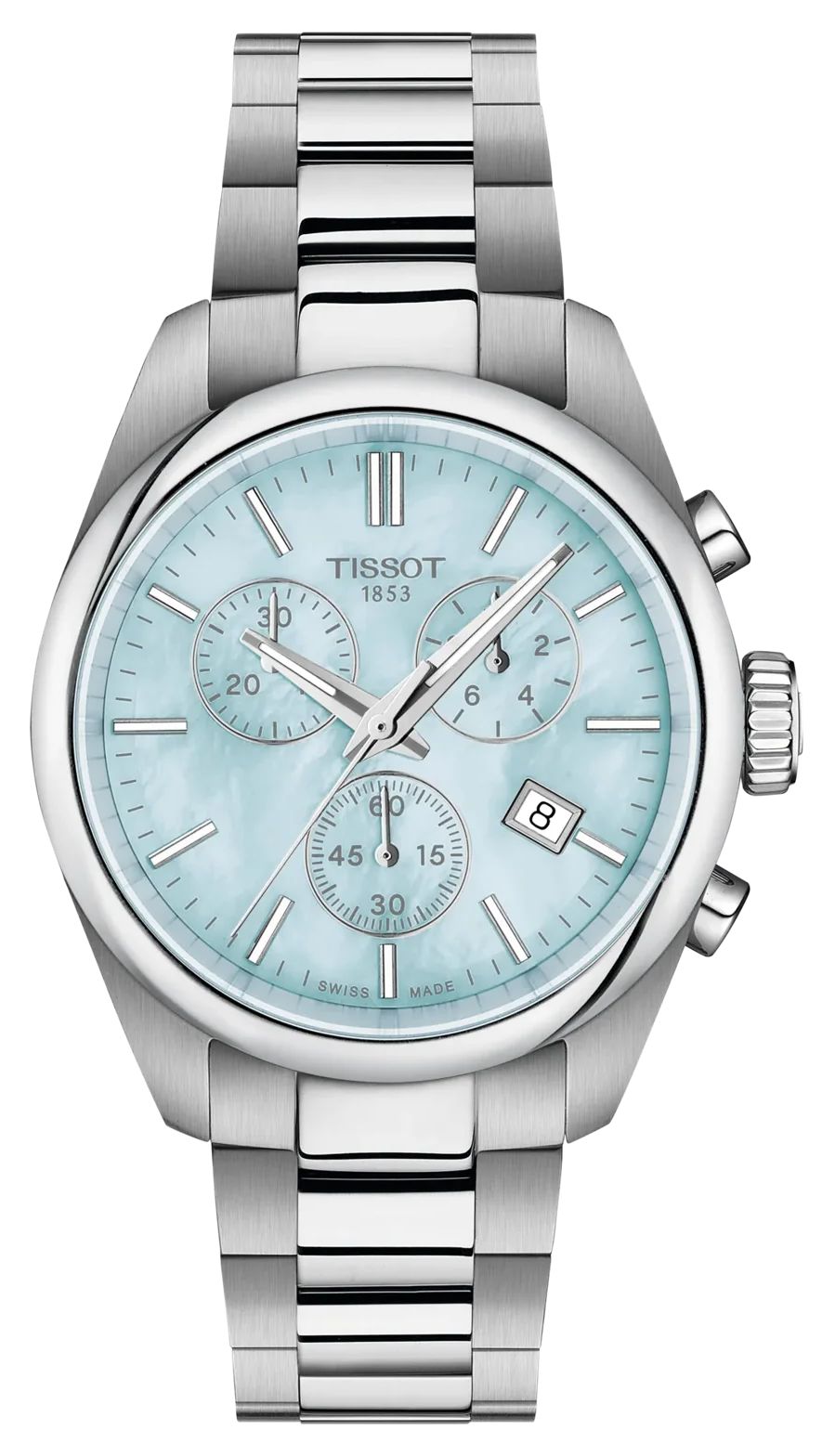 Tissot T1502171113100 PR 100 Quartz Chronograph (36mm) Light Watch