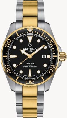 Certina DS Action Diver 43mm Powermatic 80 Black Tone Tone Bracelet C0326072205100