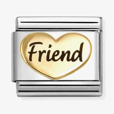 Nomination Classic Friend Heart Steel Charm 030285/84