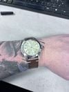 Customer picture of Hamilton Khaki Field King Automatic (40mm) Beige Dial / Brown Leather Strap H64455523