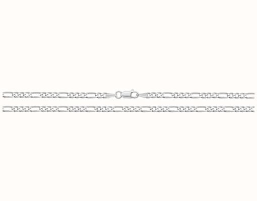 James Moore TH Silver 20" Figaro Chain G1144/20