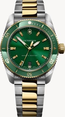 Victorinox Maverick Quartz (39mm) Green Dial / Two-Tone Stainless Steel Bracelet 242101