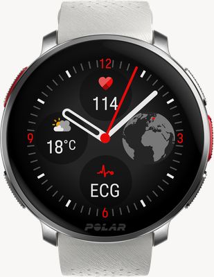 Polar Vantage V3 Premium Multisport Watch (47mm) Silver / Sunrise Apricot S-L 900108893