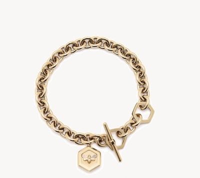 Olivia Burton Minima Bee Gold-Tone Bee Charm Bracelet 24100103