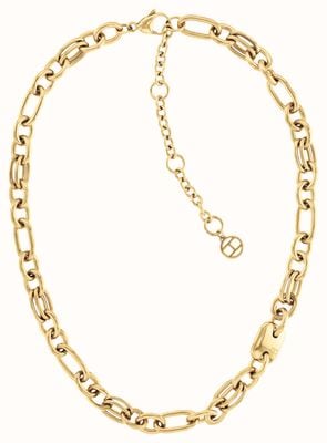 Tommy Hilfiger Women's Contrast Link Chain Gold Tone Stainless Steel 2780784