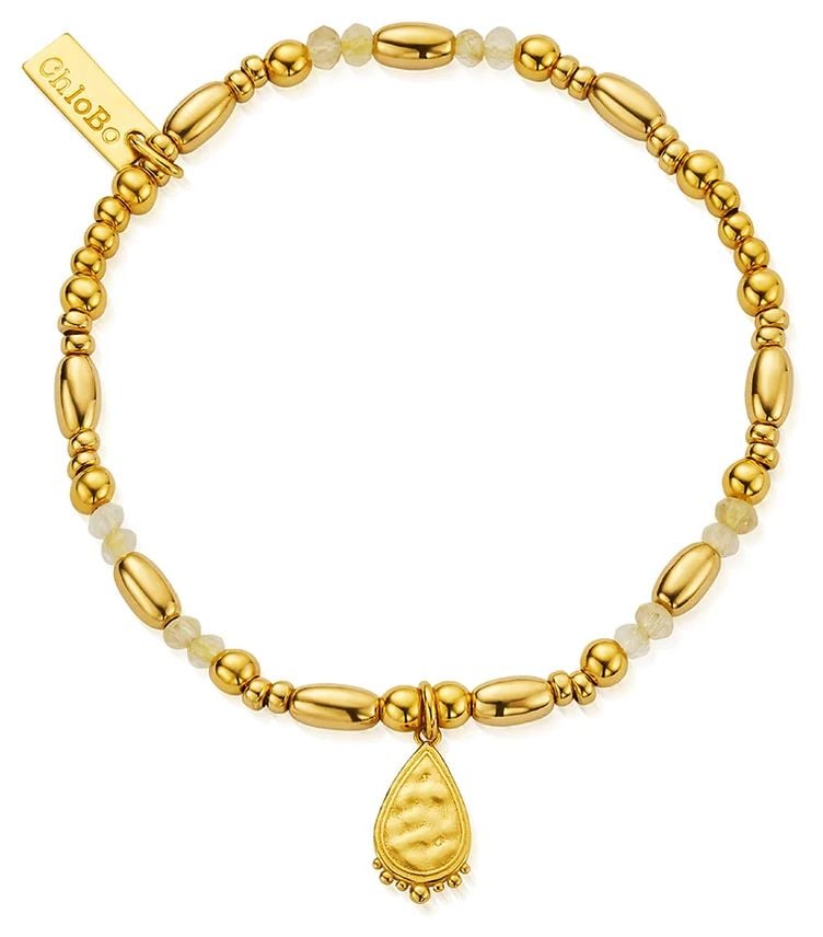 ChloBo GBFC3587 Joyful Glow Bracelet - 18ct Gold Plated Jewellery