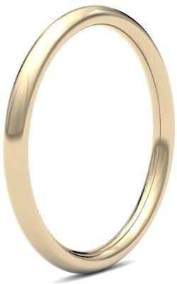 James Moore Wedding Rings | 9ct Yellow Gold | 2mm | Heavy | Traditional Court | AG_2LHC-9Y