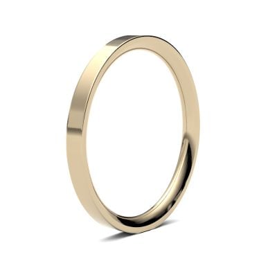 James Moore Wedding Ring  | 2mm | Heavy | Size Flat Court | AG_2LHE-9Y AG_2LHE-9Y