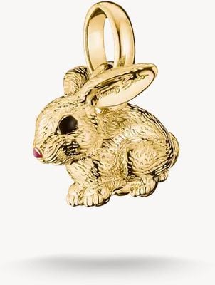 Thomas Sabo Thomas Sabo Charming Connect 18ct Gold Plated Rabbit Charm CC1350-M05-39
