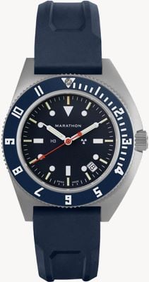 Marathon Blue Yonder SSNAV-D Quartz Limited Edition (41mm) Blue Dial / Blue Rubber Strap WW194013SS-1301