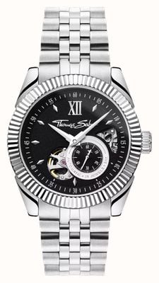 Thomas Sabo Open-Heart Automatic (41mm) Black Dial / Stainless Steel Bracelet WA0411-201-203-41