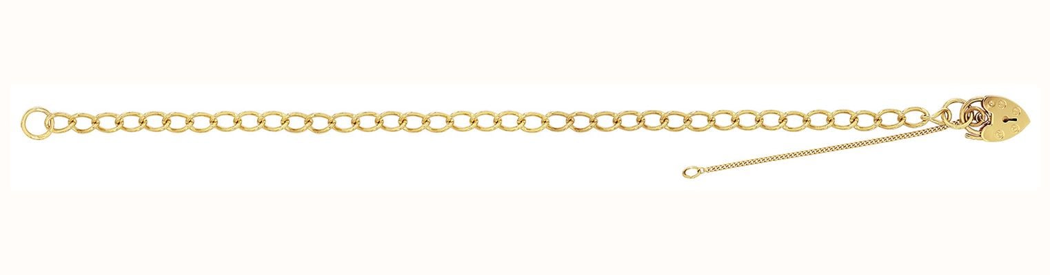 James Moore TH Women's 9ct Yellow Gold 7 Inch Charm Bracelet BR102