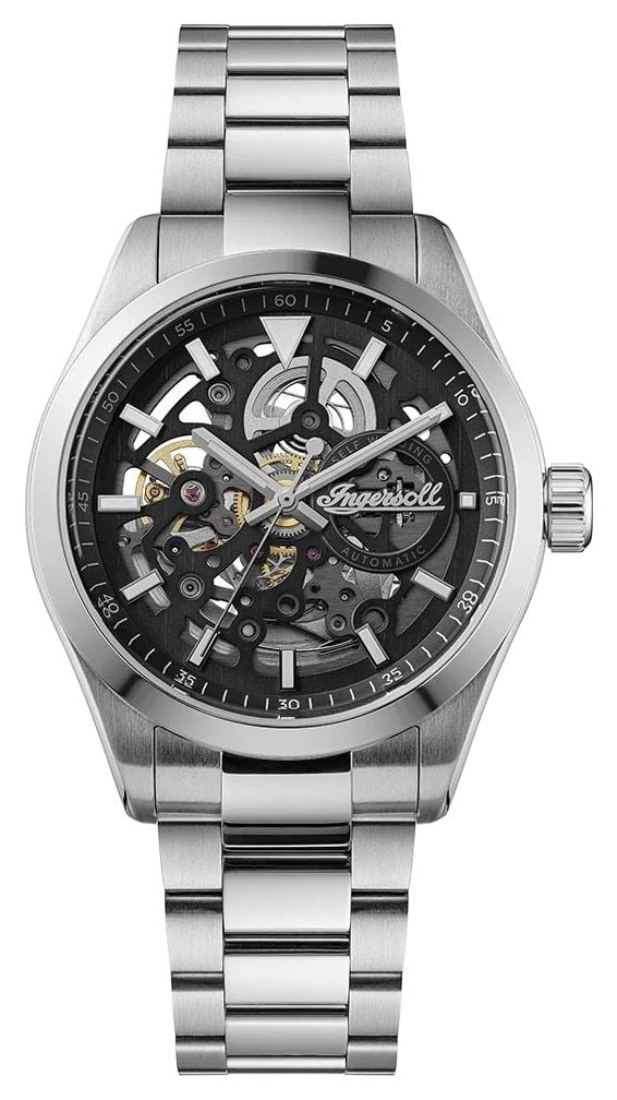Ingersoll I18401 THE DECK Automatic (40mm) Black Skeleton Watch