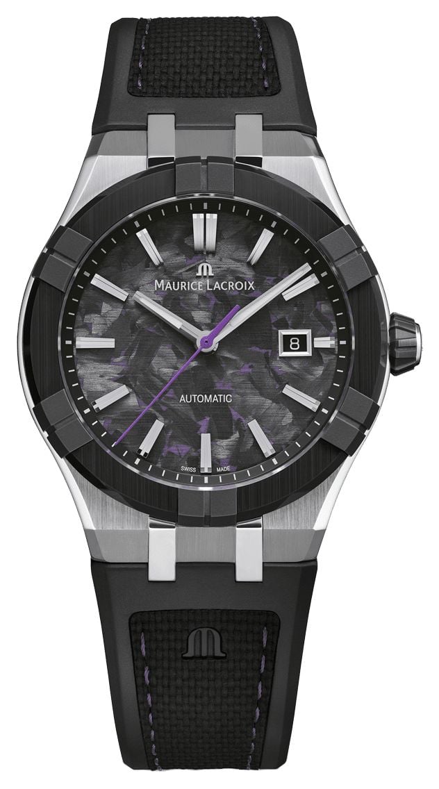 Maurice Lacroix AC6008-SSL20-431-2 AIKON-IC FROZEN CARBON Watch