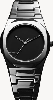D1 Milano Ceramica Pure Black (37mm) Matte Black Dial / Black Ceramic Bracelet CEBU01