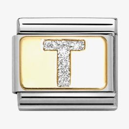 Nomination Classic Letter T Glitter Charm 030291/20