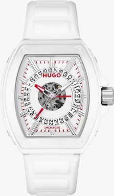 HUGO #ICON 3H (40mm) White Dial / White Silicone Strap 1530435