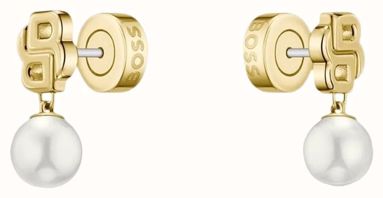 BOSS Jewellery Double B Mireille Gold-Tone Earrings 1580822