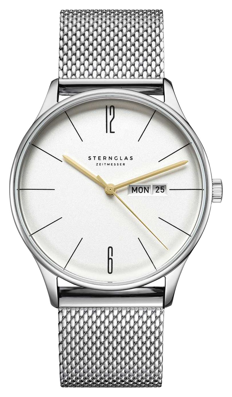 STERNGLAS S01-BE10-MI04 Berlin Quartz (38mm) Metro Silver Watch