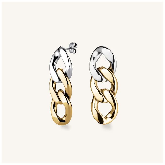 Rosefield Jewellery JEDCG-J713 Duotone Chain Gold And Silver