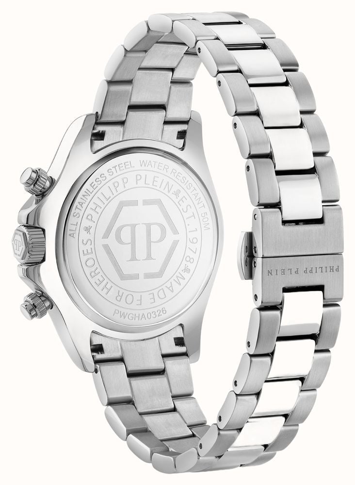 Philipp Plein PLEIN NOBILE Quartz Chronograph (43mm) Grey Sunray Dial / Stainless Steel Bracelet PWGHA0326 - alternate view 3