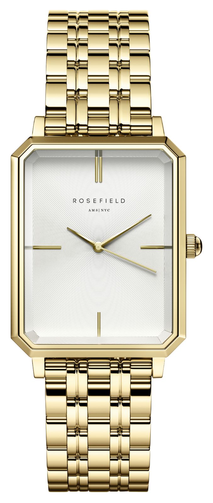 Rosefield OCWSG-O40 Octagon (23mm) White Dial / Gold-Plated Watch