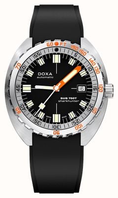 DOXA SUB 750T Sharkhunter (45mm) Black Iconic Dial / Black FKM Rubber Strap 825.10.101.20