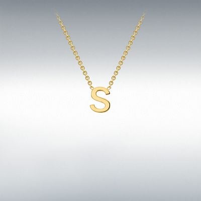 9ct Yellow Gold Initial S Pendant 1.19.0168