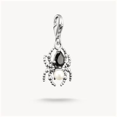 Thomas Sabo Silver Charm Pendant Spider Pearl True Romance Original 2230-167-7
