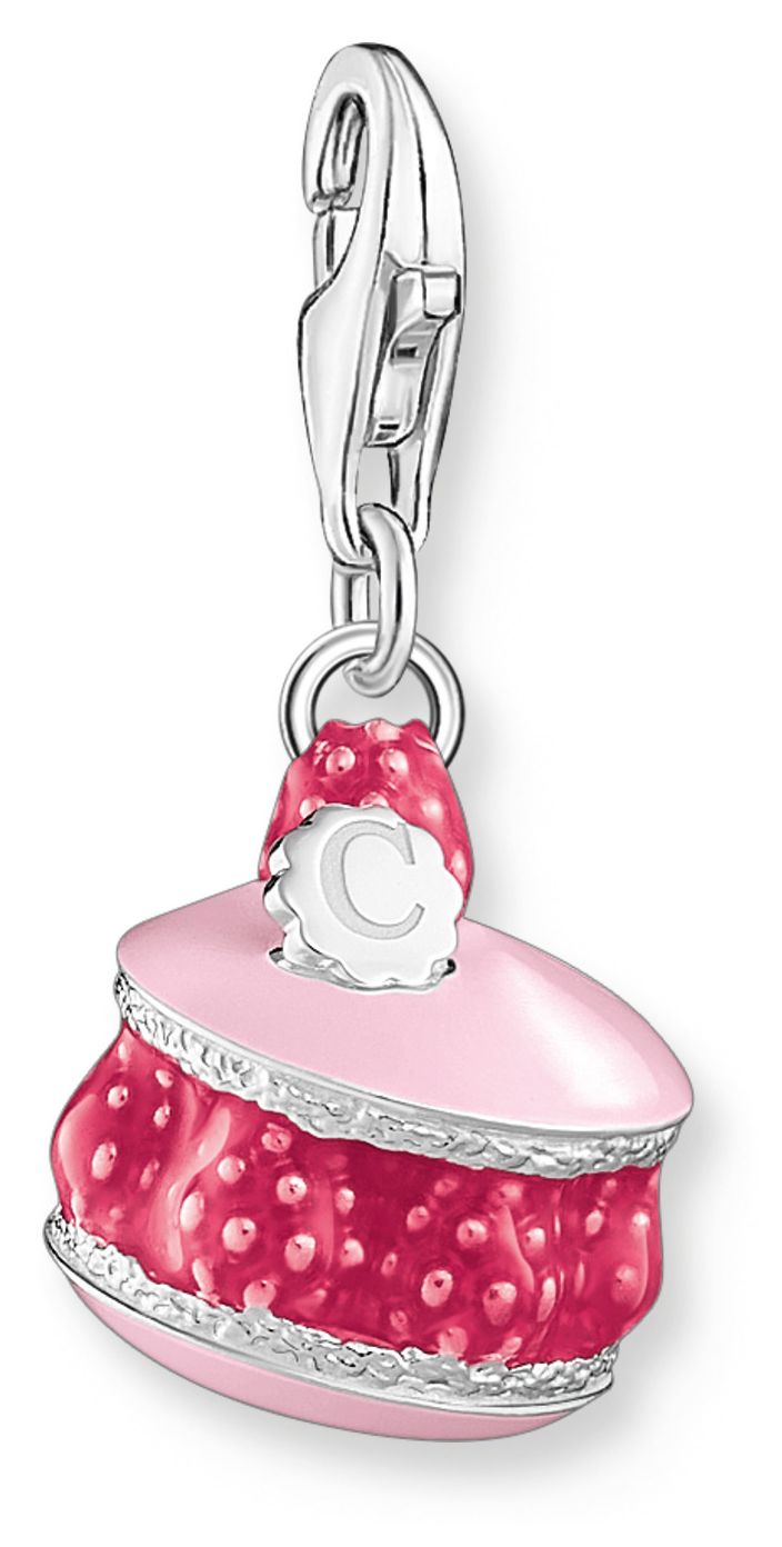 Thomas Sabo 2080-007-9 Silver Charm Pendant With Pink Jewellery