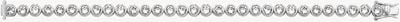 Silver Rhodium Plated Bezel Set Cubic Zirconia Tennis Bracelet G3283B