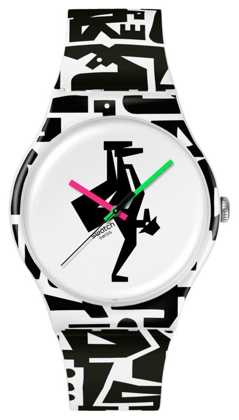 Swatch SO29Z147 Break Free FREEZE TIME (41mm) White Dial / Watch